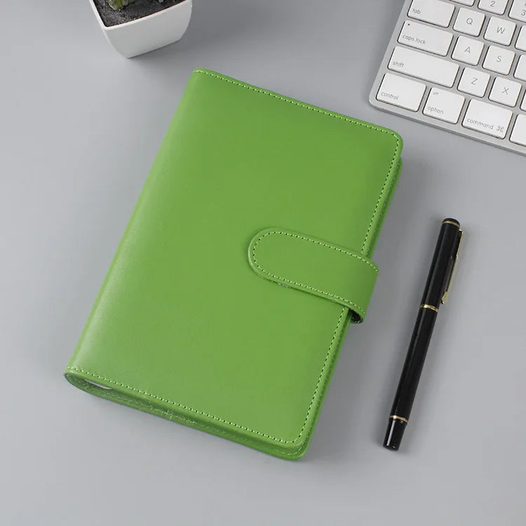 A6/A5 Macaroon 18 Colors  PU Leather DIY Binder Photocards Collect Book Diary Agenda Planner Cover Album Stationery