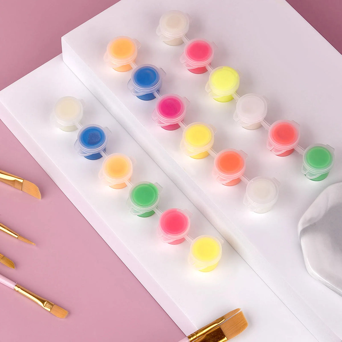 6Colors Acrylic Fluorescent Paint Glow In Dark DIY Painting Art Materials Arts Crafts Painting Tool DIY Graffiti Acrylic Pigment