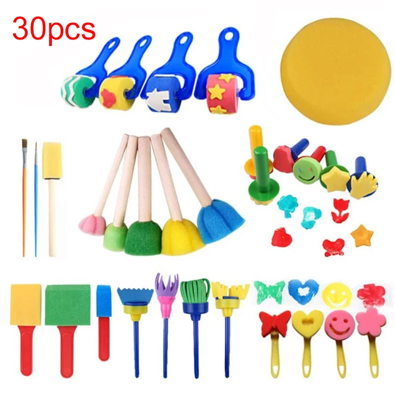 Painting Sponge Brush Art Craft Halloween Drawing Graffiti Tools Office Culture Educational Supplies Roller Seal Stamps TMZ