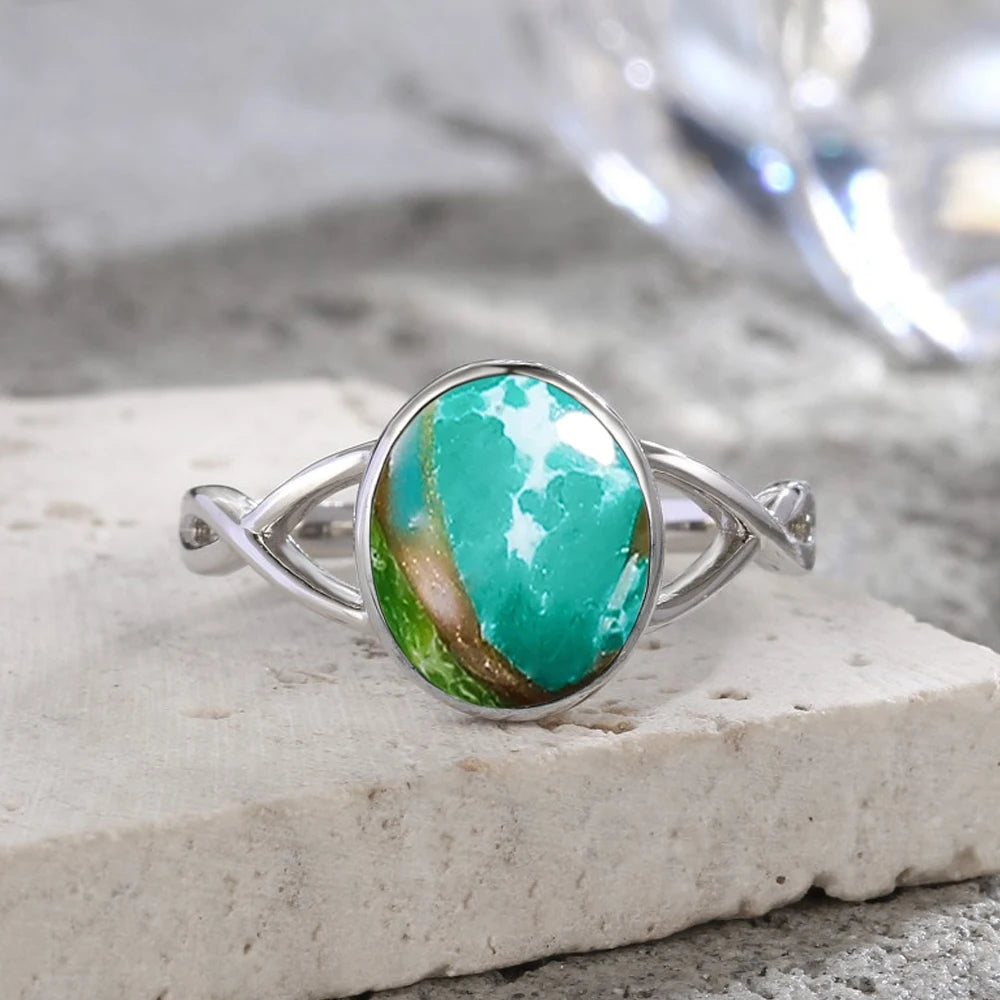 S925 Sterling Silver Moonstone Rings Simple Summer Rings Natural Stone With Blue Light Party Gifts Fine Jewelry Rings For Women