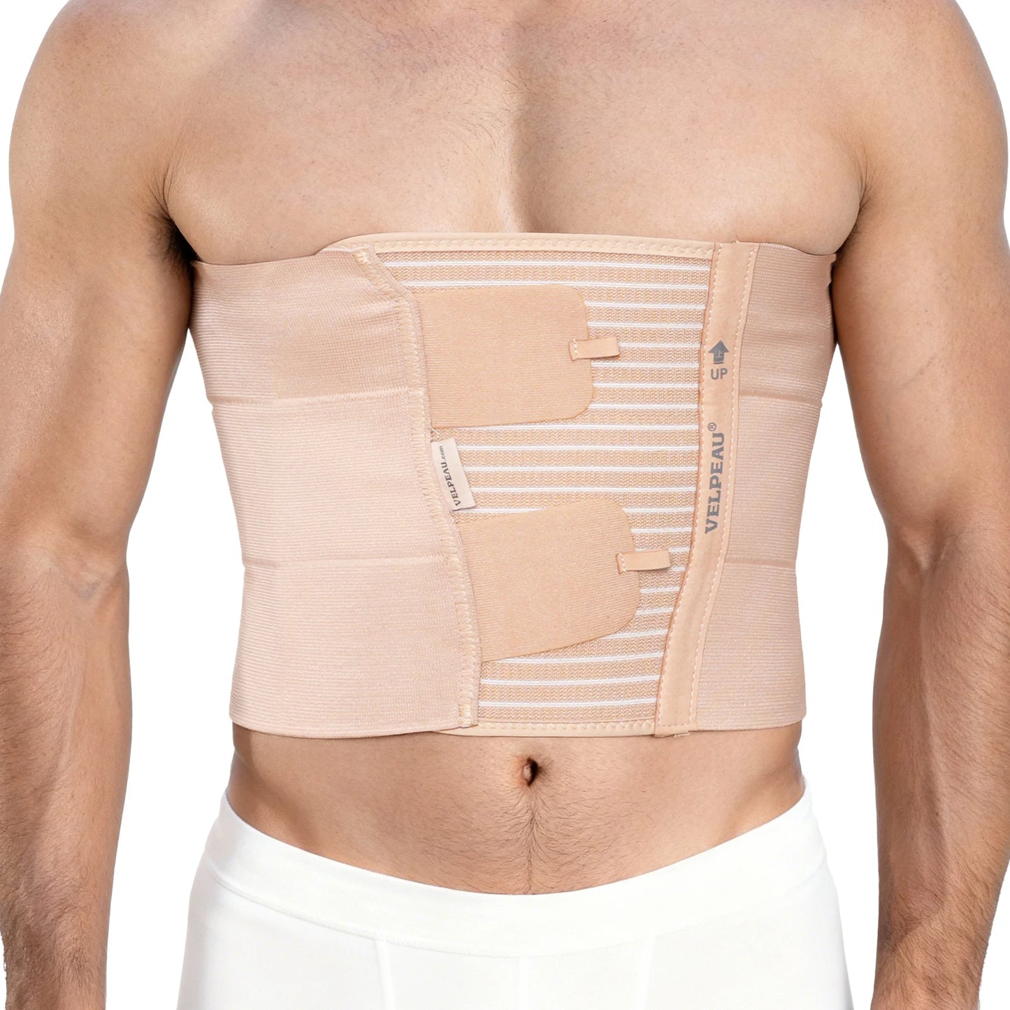 VELPEAU Rib Fracture Support Belt for Pulled Muscle Pain, Broken Rib and Sternum Injury, Unisex Chest Compression Support Belt