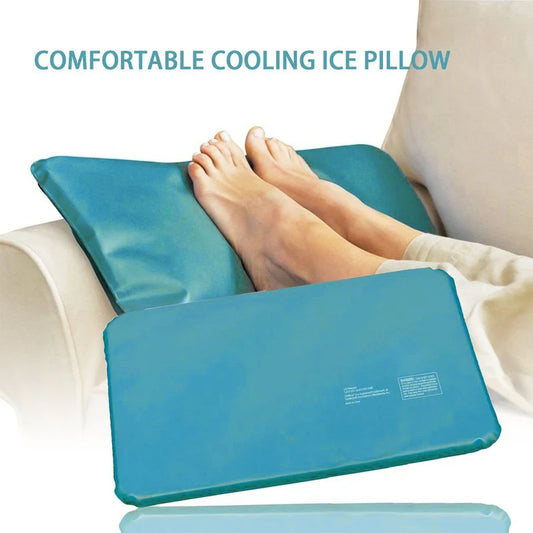 Comfortable Summer Cool Therapy Help Sleeping Aid Pad Mat Muscle Relief Cooling Gel Pillow Ice Pad Massager Water Pillows
