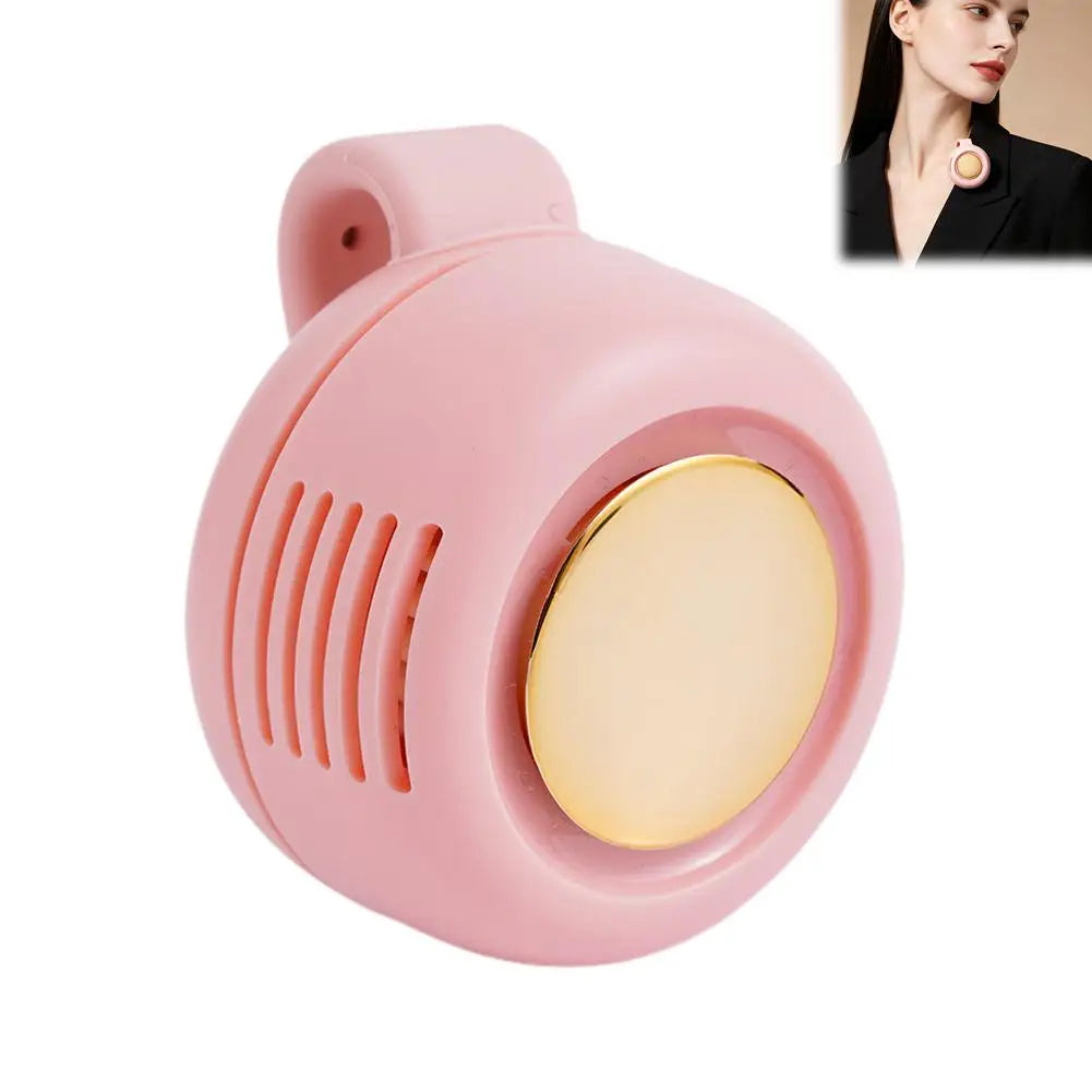 Portable Silent Bladeless Electric Fan Mini Clip On Waist Whirlwind Fan Summer Outdoor Gym Fast Cooling Rechargeable Fan