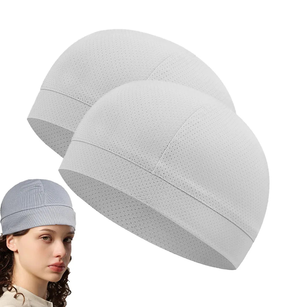 5/2/1pc Summer Cooling Skull Caps Helmet Liner Anti-UV Anti-Sweat Wicking Cycling Running Motorcycle Riding Under Hard Hat Liner