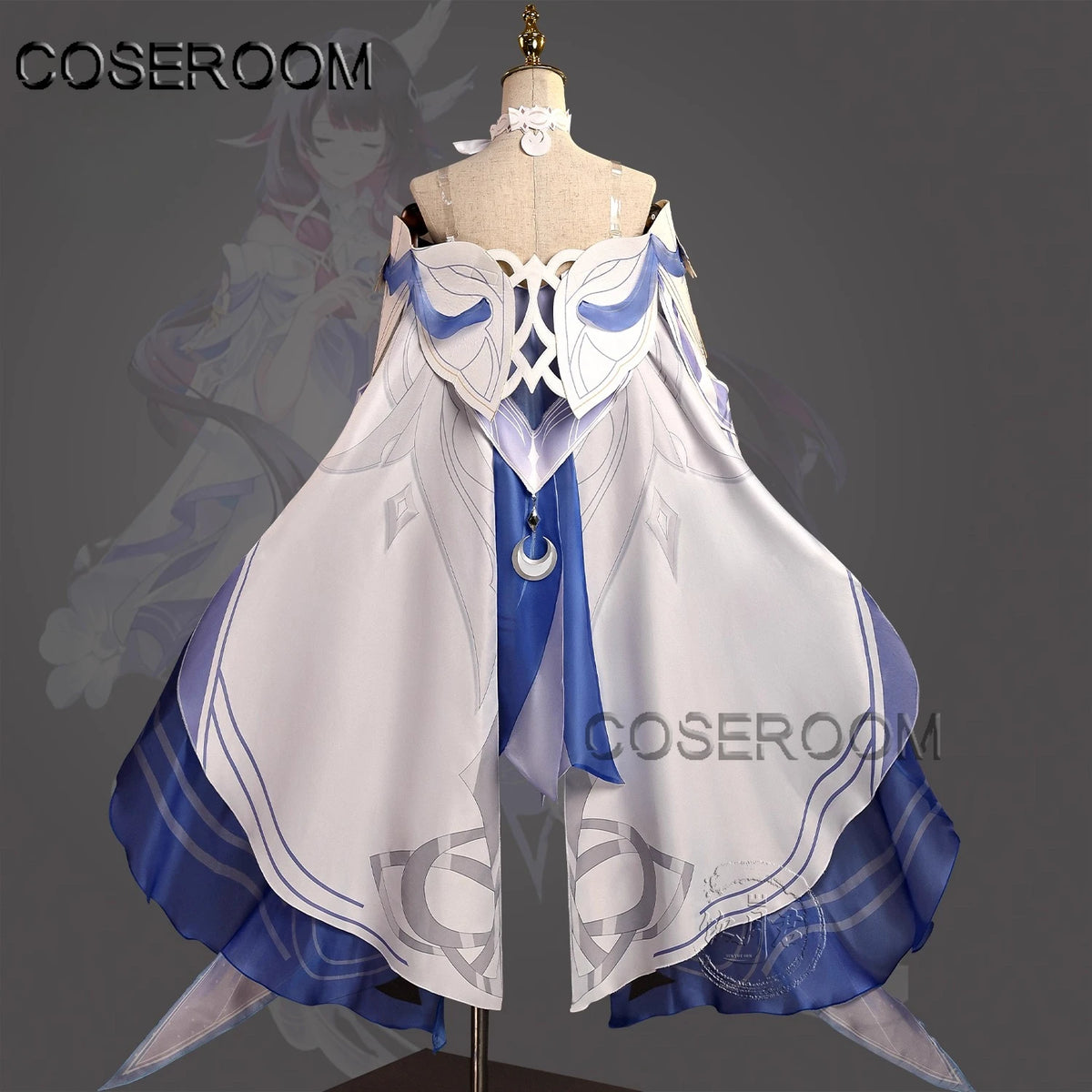 Game GenshinImpact Damselette Columbina Cosplay Costume Outfits Halloween Carnival Party Role Play Uniform Wig for Women