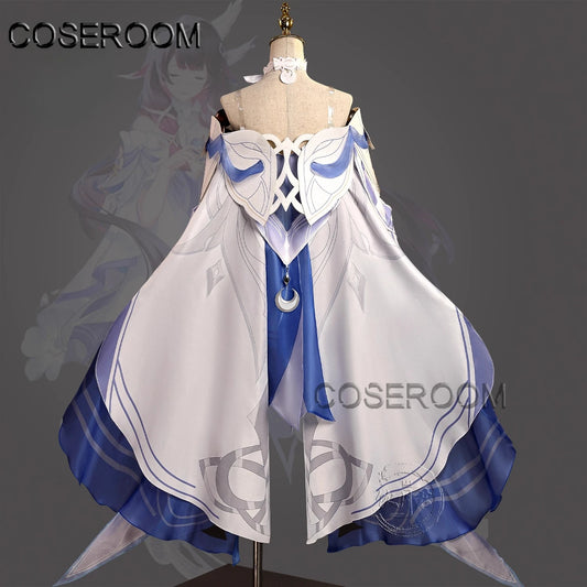 Game GenshinImpact Damselette Columbina Cosplay Costume Outfits Halloween Carnival Party Role Play Uniform Wig for Women