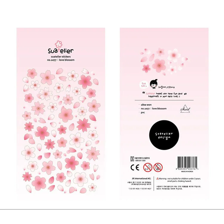 Korean Import Original Suatelier Collection Kawaii Daily Stickers Scrapbooking Diy Journal Stationery Sticker Deco Art Supplies