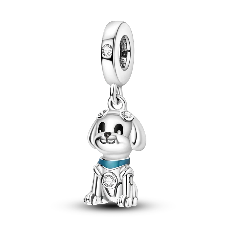 925 Silver elephant lion rhinoceros dinosaur Animal Charms Beads Fit 4MM hole diamet Bracelets Fine DIY Christmas Jewelry Gifts