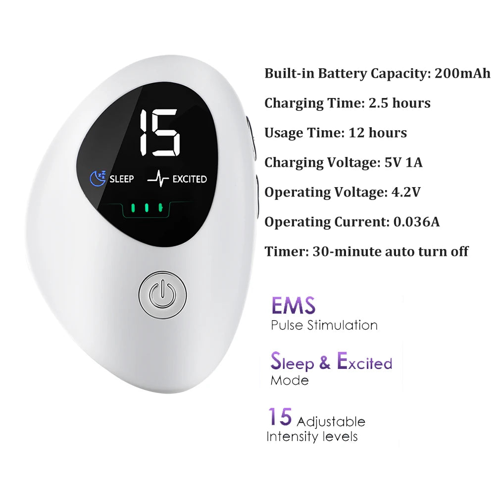 Handheld CES Sleep Aid Device for Insomnia Anxiety Pressure Relief Health Improve Sleep Palm Pulse Massager Smart Sleeper
