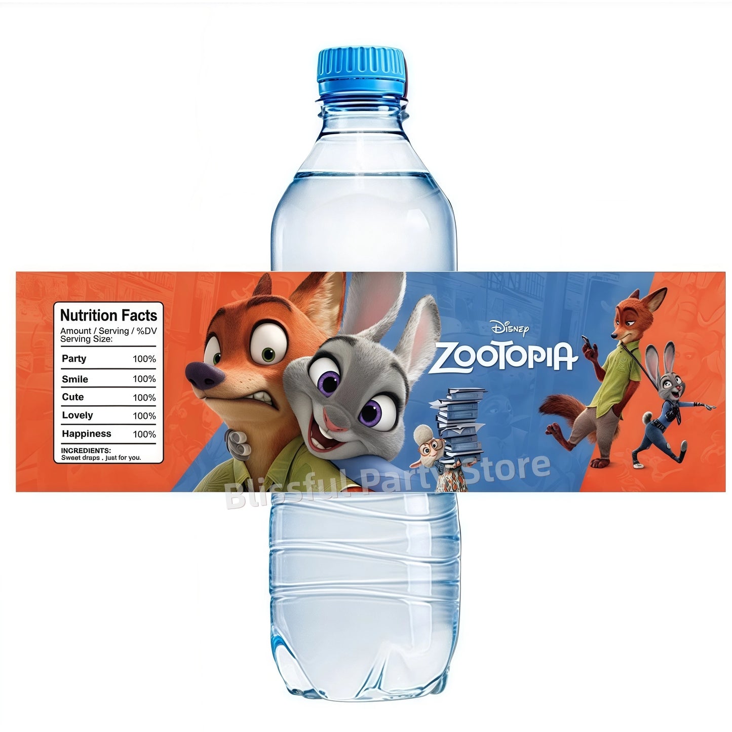 Zootopia Party Favors Slap Bracelets Keychain Stamp Popcorn Box Gift Bag Fillers Kids Birthday Decor Baby Shower Supplies Gifts