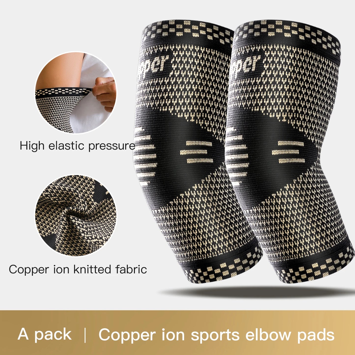 1/2 piece Copper Ankle Brace,Infused Ankle Support Compression Sleeve for Men Women,for Foot Pain,Sprained Ankle,Recovery,sports