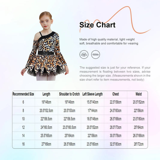 Girls Cave Girl Costume – Tribal Print Sequin Dress with Oversleeve, Sizes 6–16