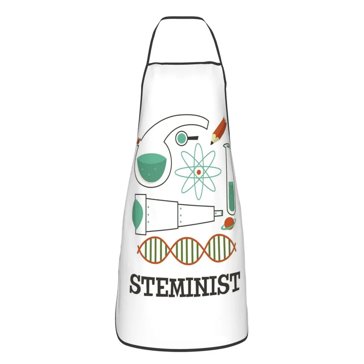 STEM Icons Science Math And Technology Teacher Aprons Chef Cooking Tablier Bib Kitchen Cleaning Pinafore for Women Men Painting