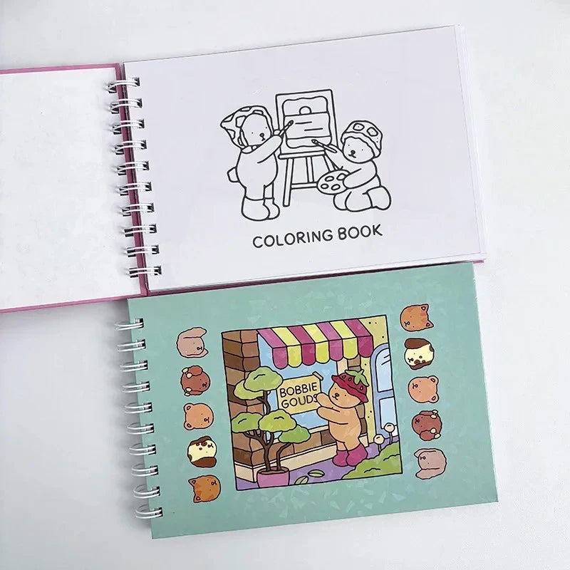 Bobbie Goudg Coloring Book for Adults and Teens Educational Doodle Book Coloring Books Students Stationery Children's Gifts