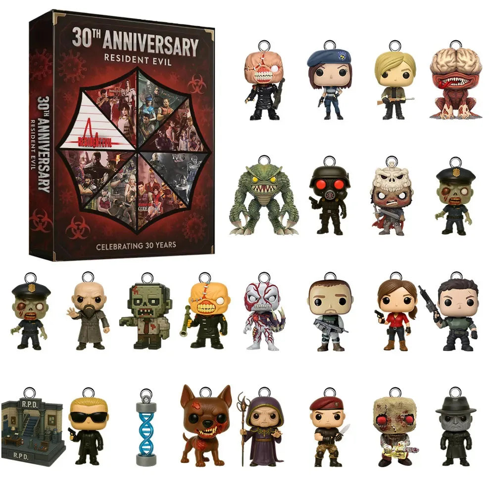 Resident Evil 30th Anniversary Advent Calendar – 24 Acrylic Ornaments