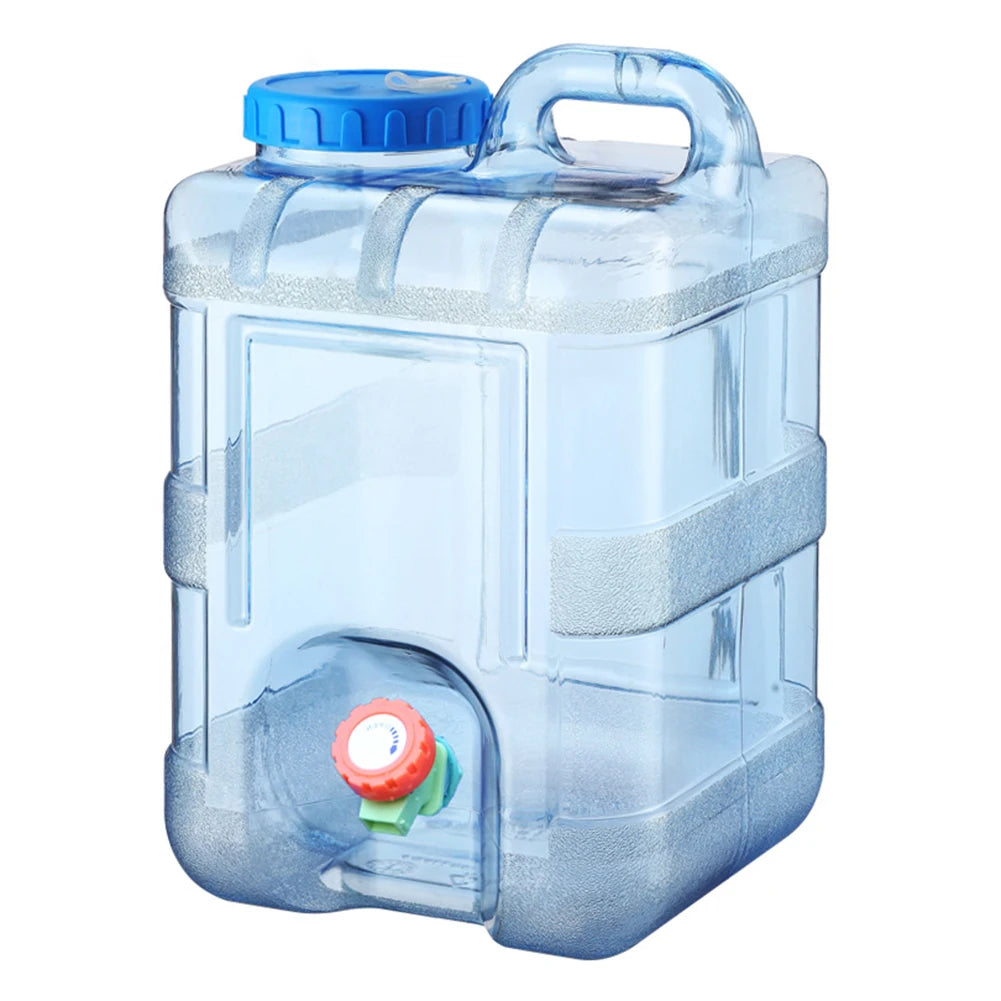 7.5/10/15L Drinking Water Container with Spigot Leakproof Camping Water Tank Large Capacity Water Storage Carrier for Hiking Car