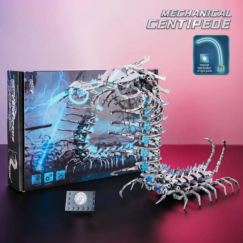 2026 Mechanical Centipede Building Blocks 698PCS DIY Robotics Kit for Teens & Adults STEM Educational Toy with Gears & Movement