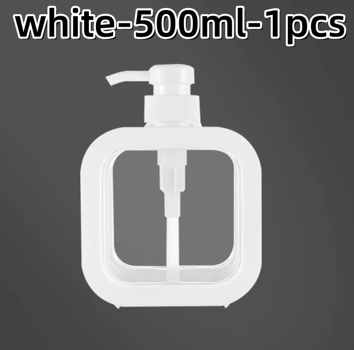 300/500ml Bathroom Soap Dispensers Refillable Lotion Shampoo Shower Gel Holder Portable Travel Dispenser Empty Bath Pump Bottle