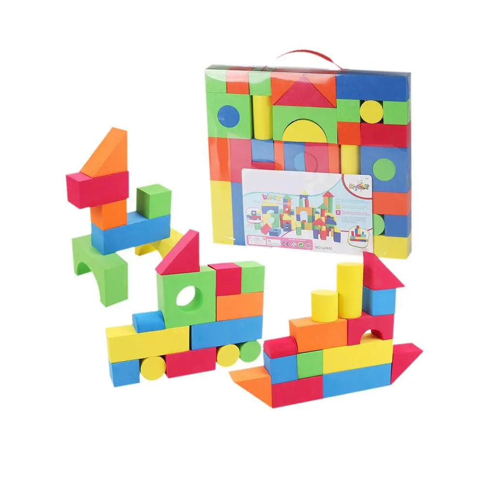 Colorful Stackable Stem Toy Foam Building Block EVA Toys For Children Boy Girl Gift Early Education Cognition 30pcs/box