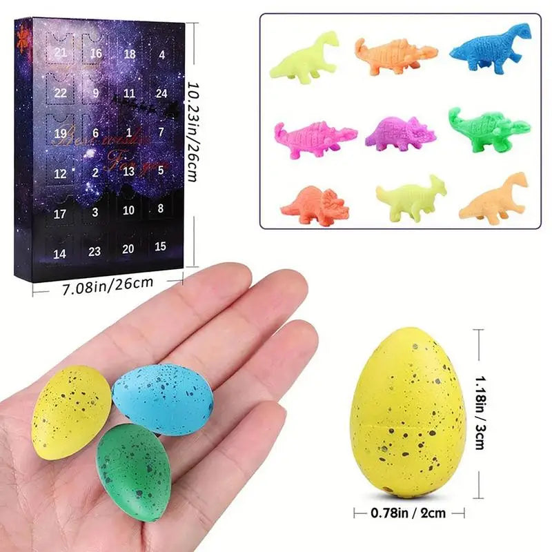 Halloween Dinosaur Toys Advent Calendar 24 Days Dinosaur Eggs Christmas Countdown Calendars Kids Birthday Holiday Party Favors