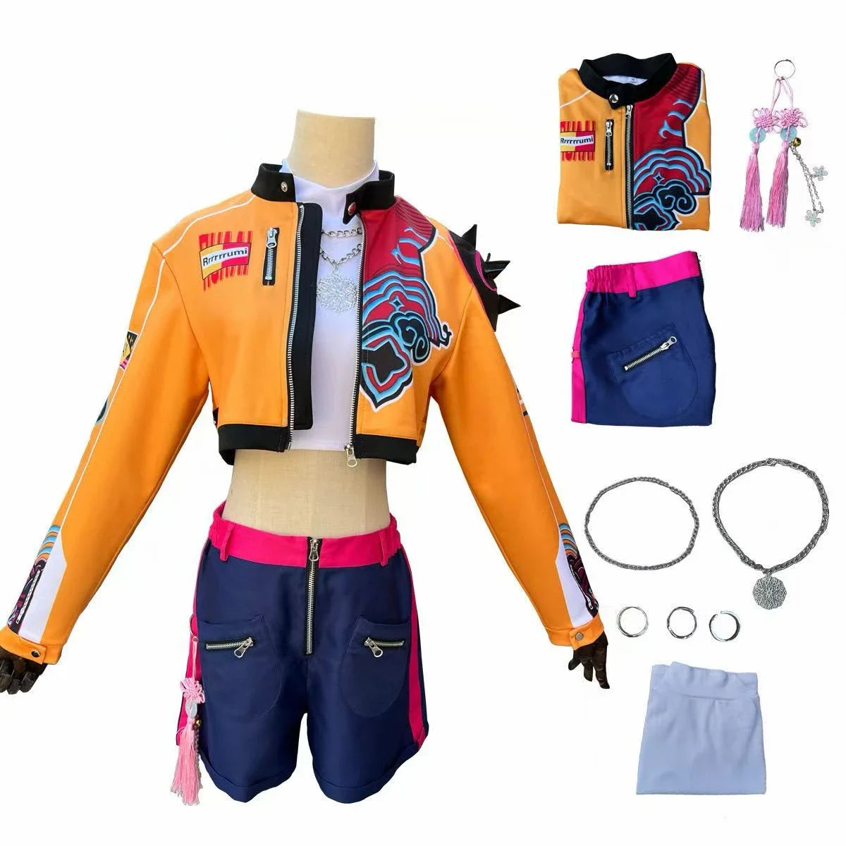 Costume Zoey Rumi Mira Cosplay Pop Singers Womens Halloween Outfits with Accessories