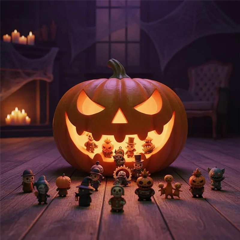31 Nights of Halloween Countdown Box – 31 Spooky Figurines for October