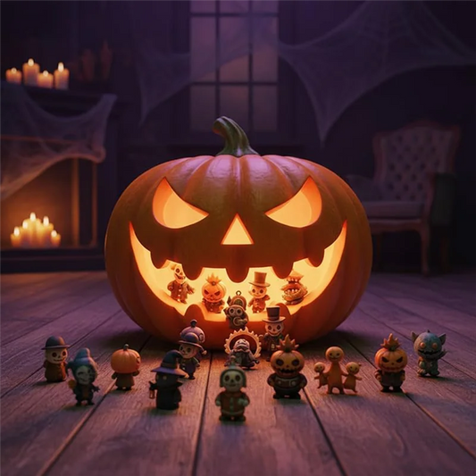 31 Nights of Fright Halloween Countdown Box – 31 Spooky Figurines