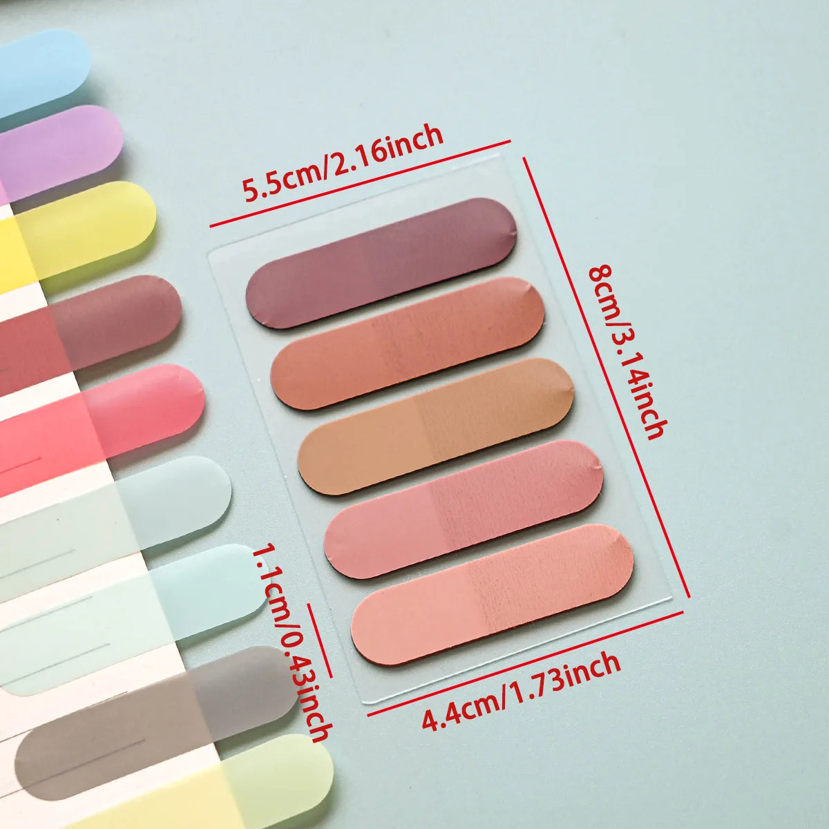 100 Sheets Writable Sticky Tabs Book Tabs Page Markers Translucent Sticky Note Tabs Post It Stick Tabs Annotation Tabs Index