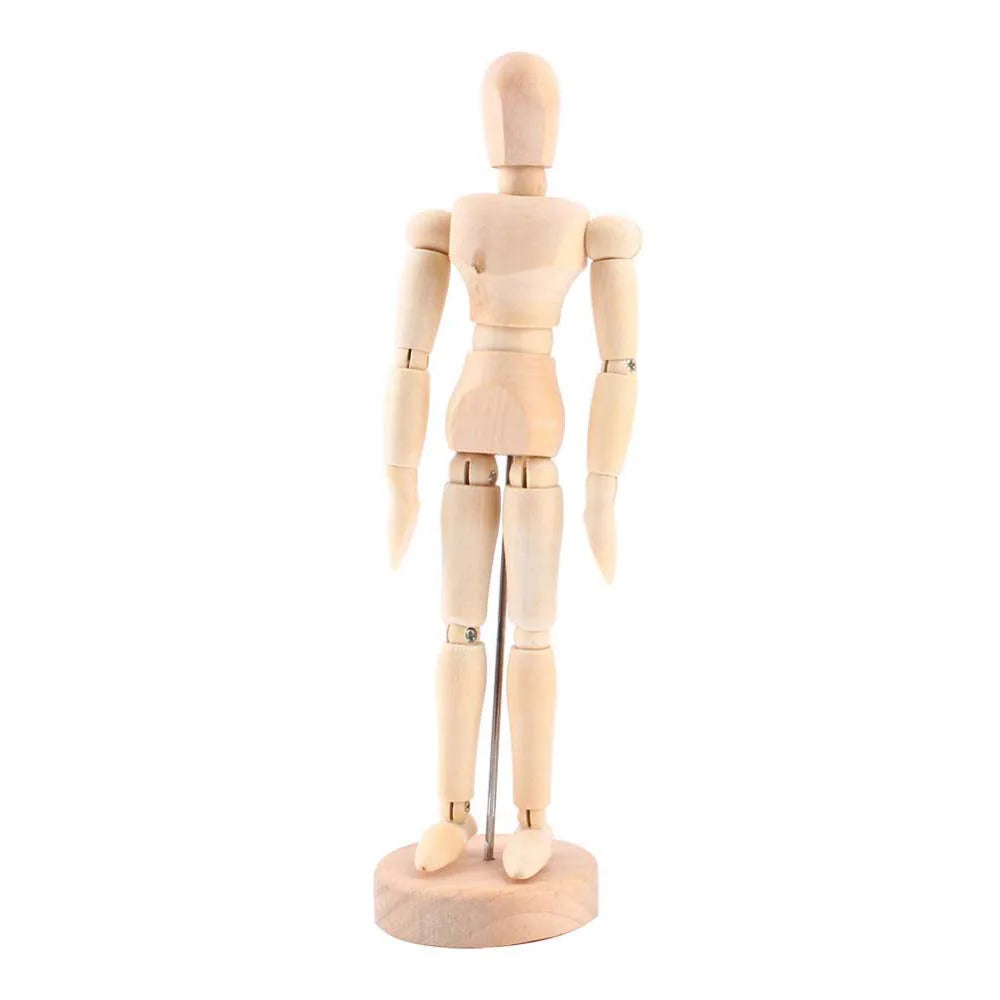4.5 5.5 8 Inch Polished Male Mannequin Human Movable Limbs Art Models Wooden Toy Drawing Sketch Supplies Home Decor