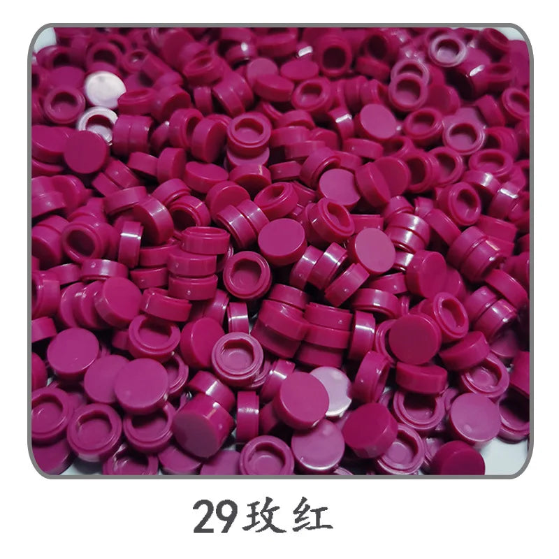 500pcs 1x1 Round  98138 Pixel Art Remix Building Block Toy Mosaic Drawing Series