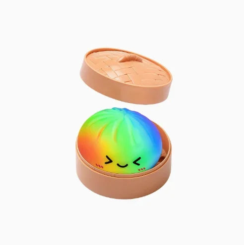 New Glitter Dumpling Glitter Dumpling Squishy with Box Dumplings Sensory Squeeze Toy for Stress Relief