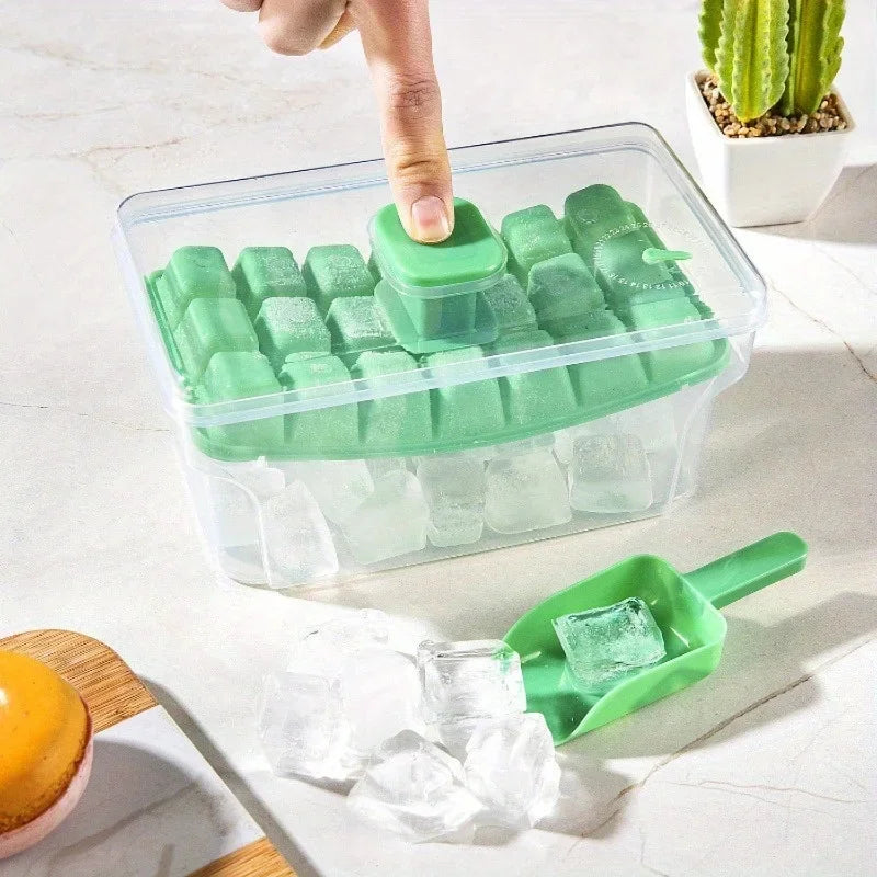 Interesting Homemade Small Ice Cube Mold Set, 68 Double Layered Design, Essential for Summer Cold Drink Enthusiasts