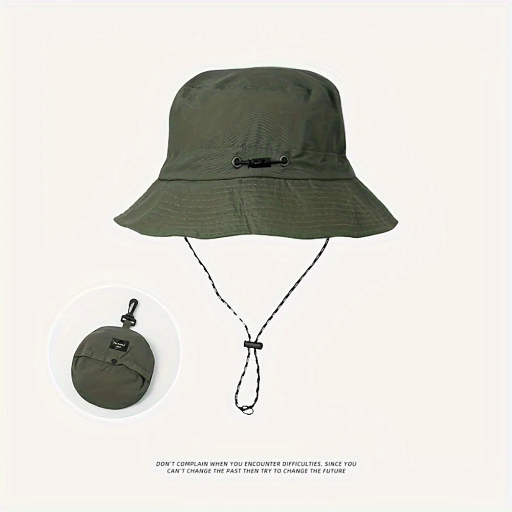 Summer Sun Hats UV Protection Outdoor Hunting Fishing Cap For Men Women Hiking Camping Visor Bucket Hat Neck Flap Fisherman Hat