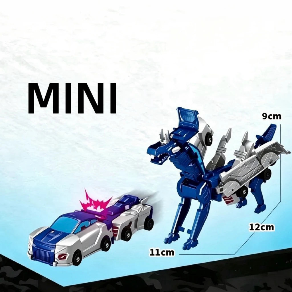 Car God Quick Transformation Toy Dinosaur Flying Dragon Combination Pegasus Unicorn Magnetic Collision Transformation Fun Toy