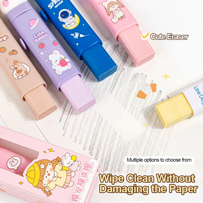 Creative Cartoon Eraser for Elementary School Students Cute and Traceless Eraser for Children to Promote Learning and Exams Penc