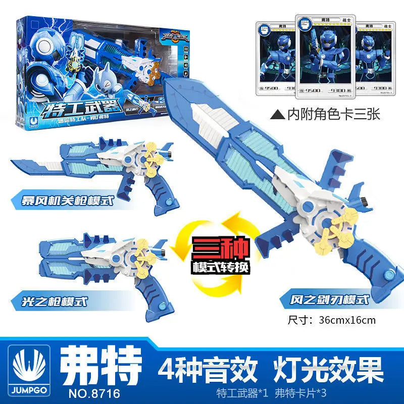 Mini Force Transformation Three Mode  Toys with Sound and Light Action MiniForce X Figures Deformation  Toy Kids