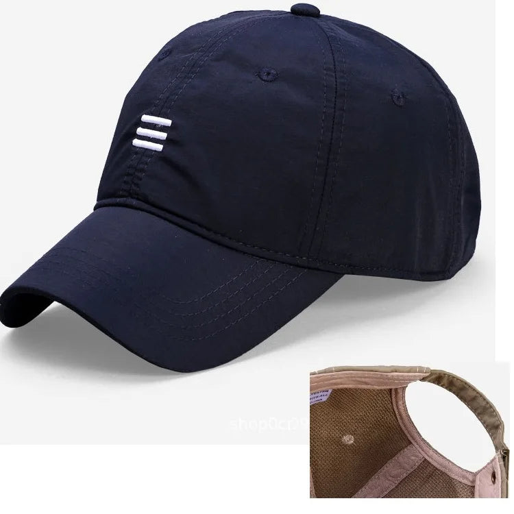 Big Head Baseball Caps for Men and Women, Quick Dry, Cooling Performance Hat, Over Size, Breathable, Adjustable Running Dad Hat