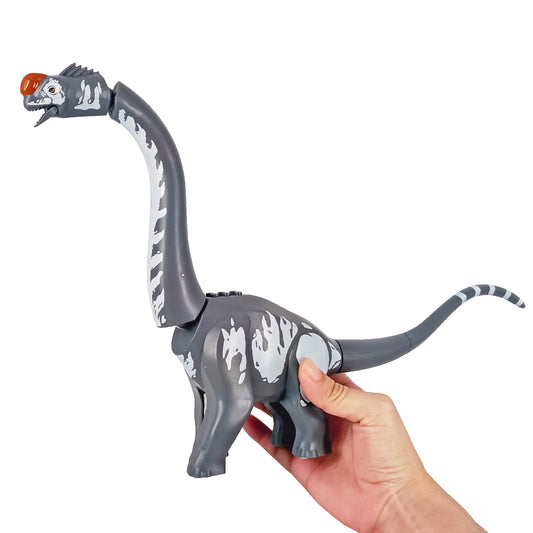 Jurassic Dinosaur World Titanosaurus Realistic Design Soft Rubber Material Building Bolcks Bricks Dinosauios Park figures Toys