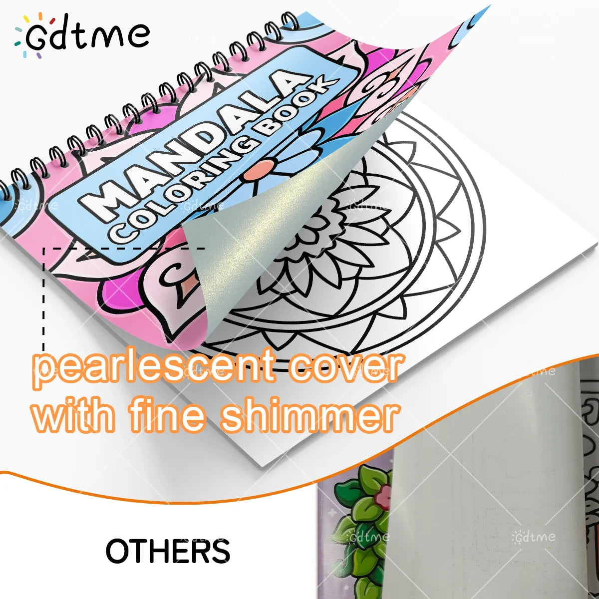 Deluxe Mandala Coloring Book for Adult Spiral binding Relieve Stress DIY Painting Drawing Book Painting Kids Educational Toys