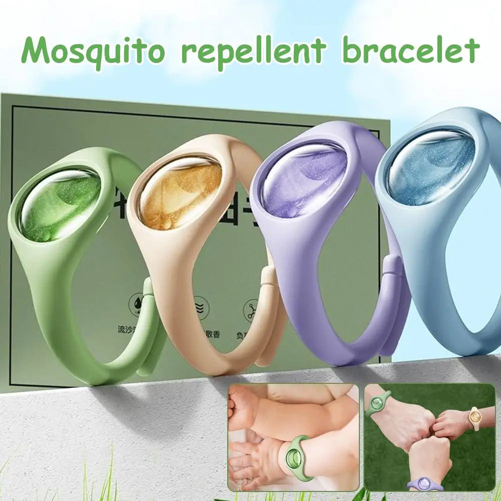 Mosquito Repellent Wristband Summer Outdoor Anti-Mosquito Bracelet for Baby&Kids with Natural Plant Essential Oil Mom&Baby Safe