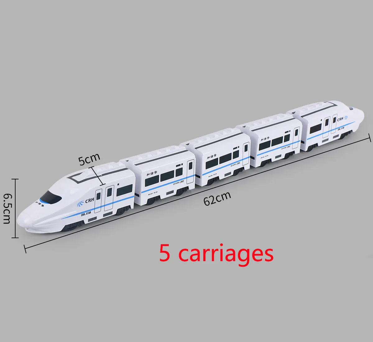 Kids DIY Simulation High Speed Railway Train Toy Car Electric Sound Light Model Train Educational Toys for Boys Girls Gift