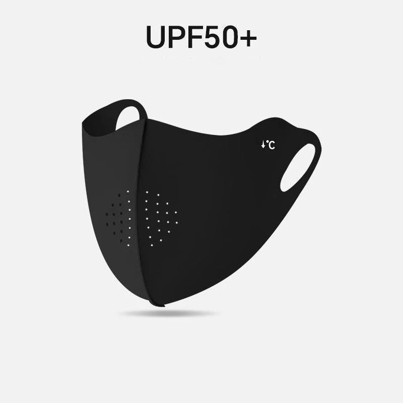 Cooling Mask for Women Men Ice Silk Driving Summer Face Cover Lightweight Washable Breathable Cycling Ice Silk Shopping Sun Mask