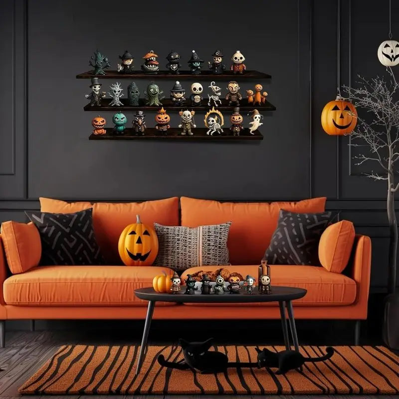 Halloween Advent Calendar,31Day Spooky Countdown Blind Box 31Mini Spooky Figurines,Desk Decor,Scary Surprise Gift for Horror Fan