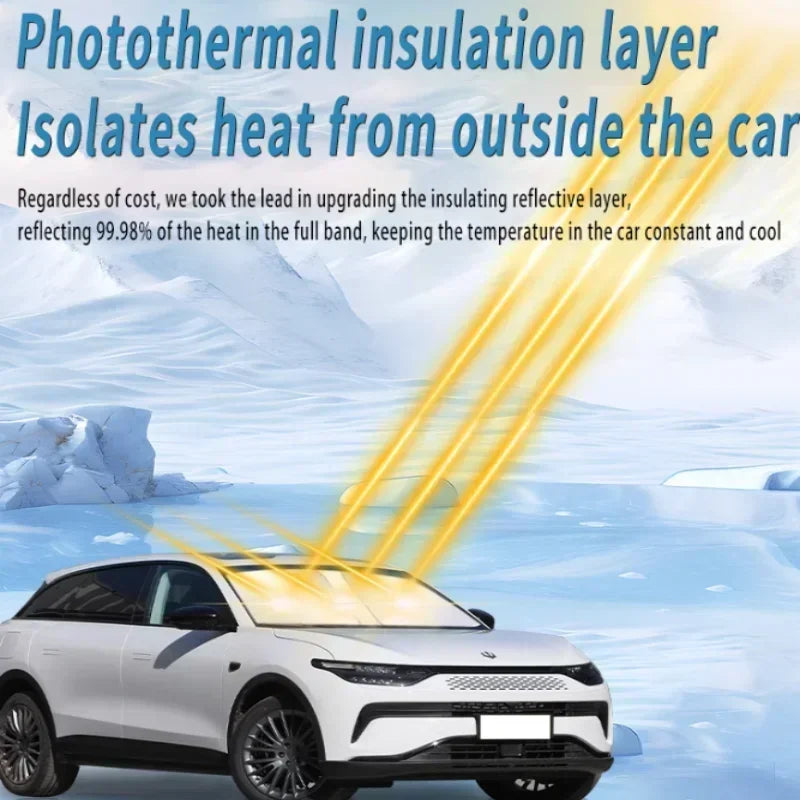 Car Sun Visor For BYD Seagull Dolphin Mini 2023~2025 Front Windshield Sunshade Heat Insulation Summer Cooling Auto Accessories