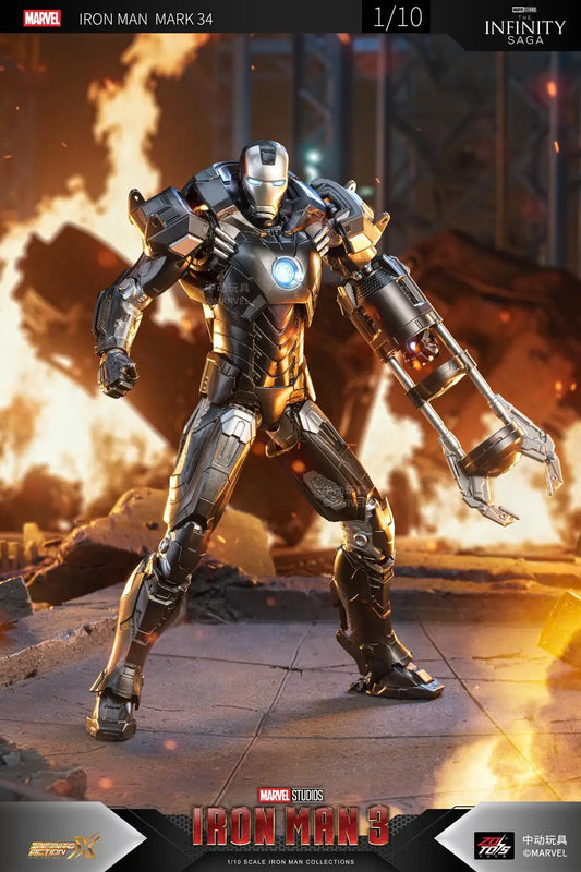 ZD Toys The Avengers Iron Man MK8 MK20（Python ）MK29 MK31（Piston） MK32（Romeo） MK34（Southpaw）  Action Figure Model Collection Toy