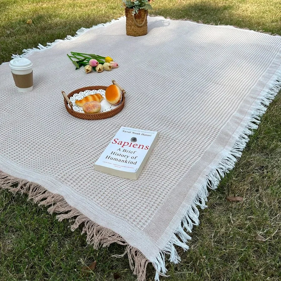 1pc Ins style Picnic Blanket, Beach Blanket, Soft & Foldable Outdoor Mat - Essential for Spring and Summer Camping, Parties
