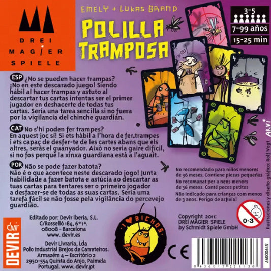 Cheating Moth Spanish Card Game For Adults Children Juegos De Mesa Español Polilla Tramposa Board Games For Family Party Games