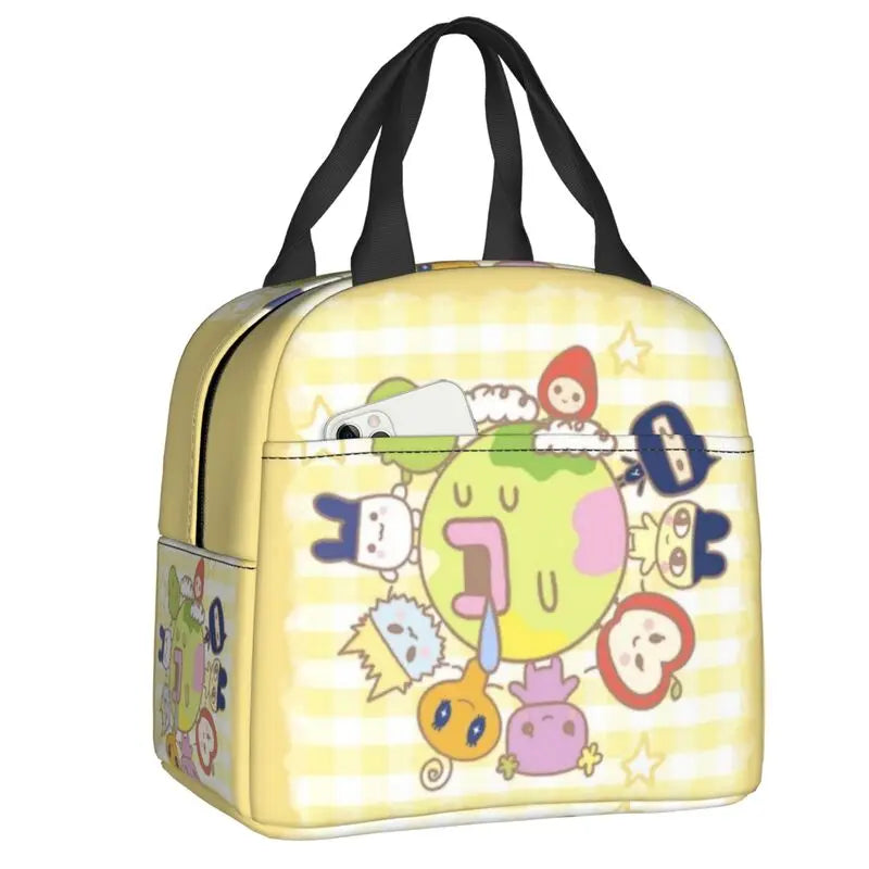 Custom Tamagotchies Cartoon Insulated Lunch Tote Bag for Women Resuable Cooler Thermal Bento Box Kids School Children