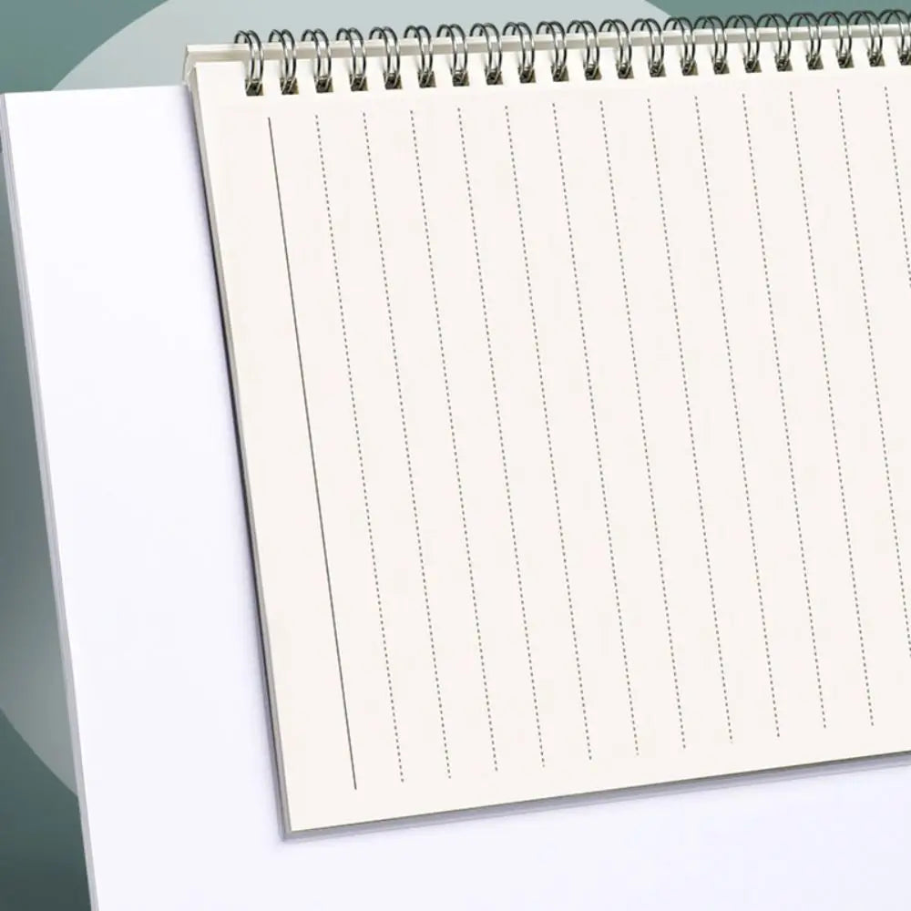 Thickened A5/B5/A4 Coil Notebook Grids/Blank/Horizontal Line Flip Over Spiral Notebook 80Sheets Notepad Students Gift
