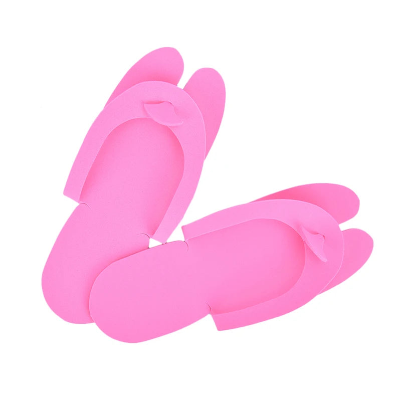 12 Pairs Disposable Foam Slippers Salon Spa Pedicure Sandals Foam Slippper   Shoes
